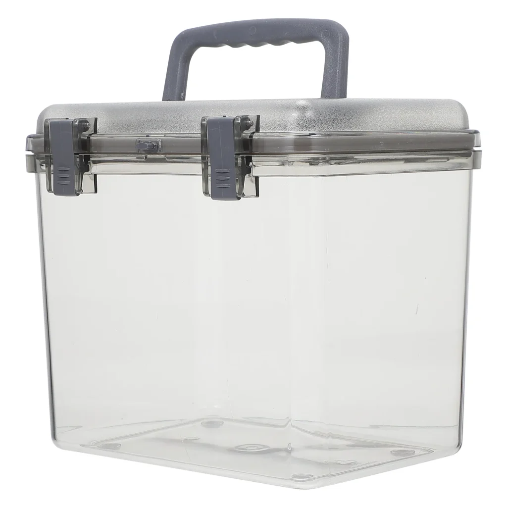 Caja de almacenamiento portátil a prueba de humedad para lentes de cámara, estuche de mano de gran capacidad para viajes al aire libre, artículos diversos para medicina doméstica