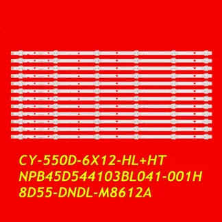 Tira de LED para iluminación trasera de TV, accesorio para AX55LEDA88 SN55LEDA88 SN55LEDA38 CY-550D-6X12-HL + HT NPB45D544103BL041-001H 8D55-DNDL-M8612A