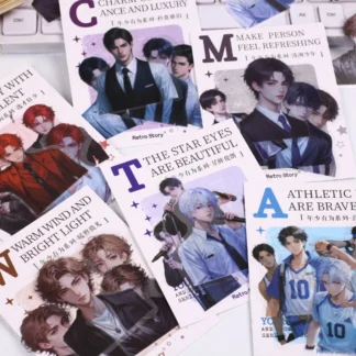 Mr. Paper 60 unids/bolsa Campus paquete de pegatinas de alto estilo para hombre manual creativo pegatinas de material manual DIY revista de libros