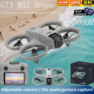 GT3 MAX Mini Drone 5G GPS profesional 8K HD fotografía aérea Control remoto avión HD Cámara Dual Quadcopter niño juguetes regalos