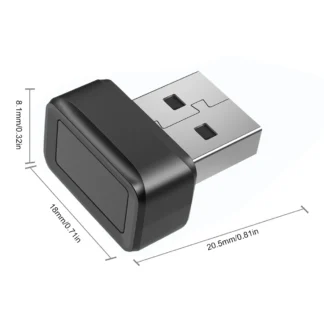 Lector de huellas dactilares USB Mini para Windows 7 8 10 11 Hello, candado de escáner biométrico para PC o portátil Módulo de desbloqueo de huellas dactilares