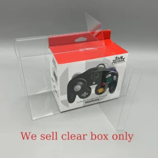 Cubierta protectora de almacenamiento transparente para Switch NS GC, controlador de juego, colección de exhibición, caja de plástico PET
