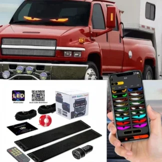 Señal led programable, Panel de píxeles de matriz LED, pantalla Flexible RGB, desplazamiento de coche, texto, animación, tienda, luz de recordatorio