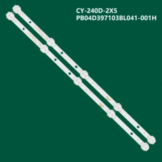 Tira de luces LED de iluminación trasera, accesorio para televisor de 396mm, 5 lámparas, para Prestigio, PTV24DN01Z_BK_CIS, PTV24DN02Z_SL_CIS, piezas, 2 CY-240D-2X5
