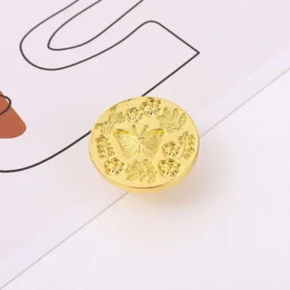 Herramienta de bricolaje, sello de cera de mariposa, copo de nieve de estilo europeo, cabezal de sello de cera de sellado Retro, Mini extraíble