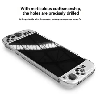 B03B-funda protectora transparente para Switch 2, funda dividida, carcasa protectora anticaída, funda transparente para consola de juegos