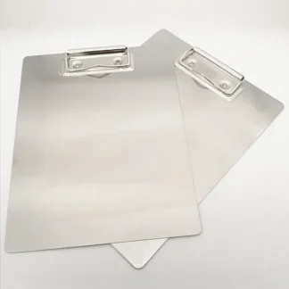Tablero de Clip A4, carpeta de bloc de escritura de acero inoxidable, organizador de suministros de oficina, portapapeles, caja de almacenamiento, soporte de papel para almohadilla de documentos