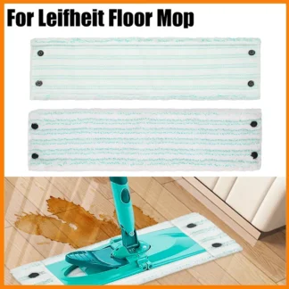 Almohadillas planas de fregona para Leifheit Clean Twist XL MicroDuo, almohadilla de limpieza en seco y húmedo para suministros de limpieza de suelo del hogar, piezas de 49x14cm