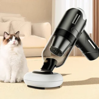 Aspiradora inalámbrica de alta potencia para pelo y polvo de mascotas, aspiradora doméstica portátil de mano con malla metálica y carga USB