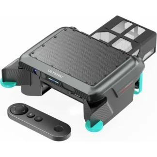 Robot espumadera para piscina, espumadera solar para piscina sobre e en el suelo con diseño de acoplamiento automático, potencia de limpieza continua 24/7, 6L