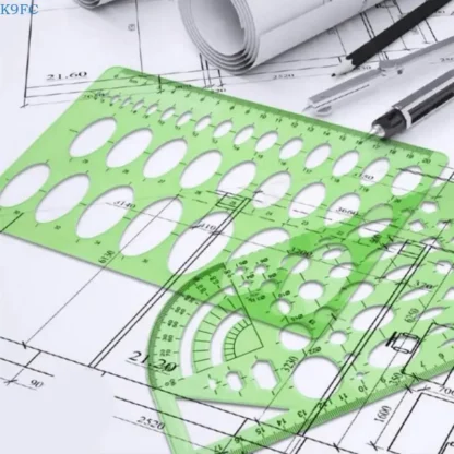 Plantillas medición dibujo geométrico K9FC Profesional