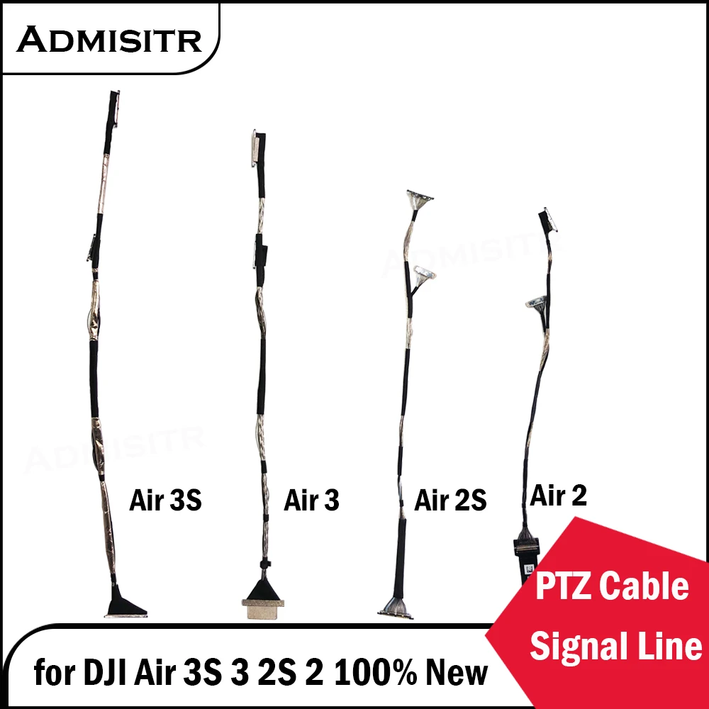 Cable de señal PTZ cardán para DJI Air3S Air 3S 3 2S 2 Air3 100% nueva pieza de reparación de línea de transmisión Coaxial cardán de cámara Original