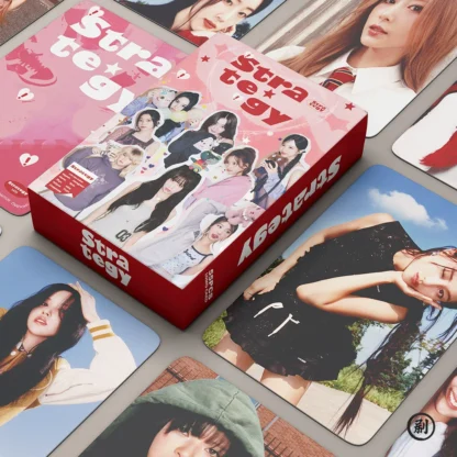 55PCS TW 14th Album STRATEGY Juego de tarjetas fotográficas holográficas - Idol coreano Coleccionable Tarjetas LOMO Regalo para fanáticos