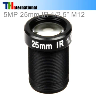 Lente CCTV HD 5mp 25mm M12 1/2 "para cámara HD CCTV, lente de cámara ip F2.4, larga distancia de visión de hasta 50m