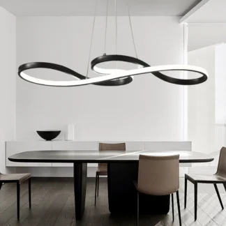Lámpara colgante de isla de cocina nórdica moderna, Bar, mesa de comedor, restaurante, atenuación remota, línea LED de cocina, luz colgante decorativa