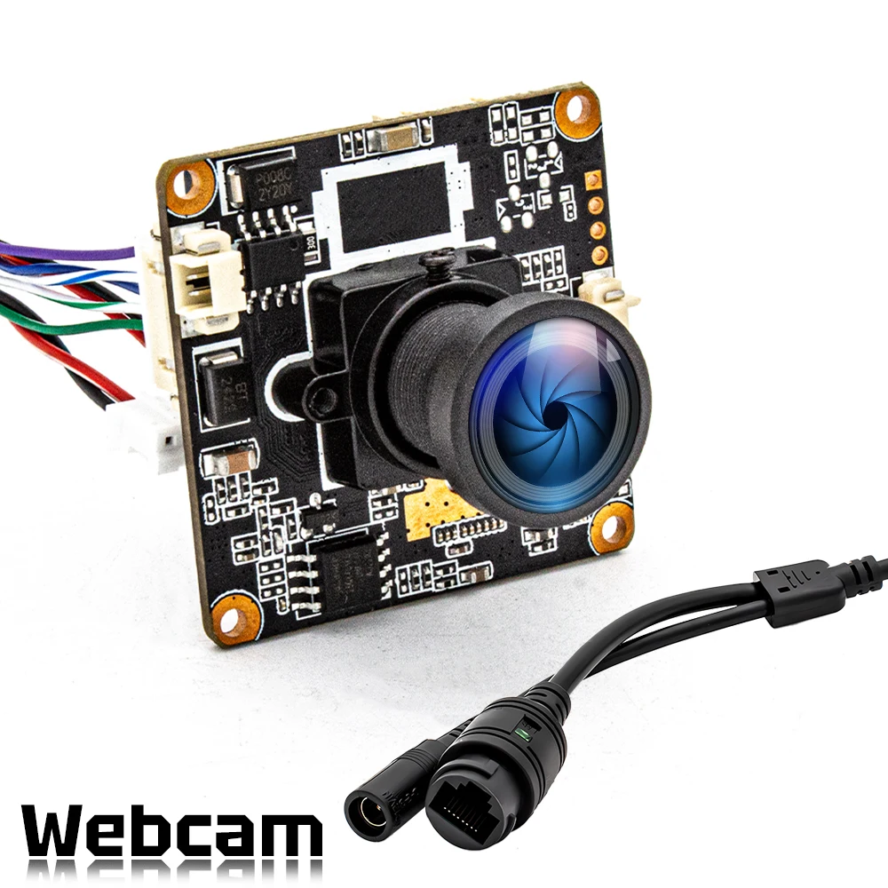 Cámara de red IP WGWK 3MP 25FPS Mini cámara Onvif POE48V gran angular 2,1mm 121 grados lente M12 seguridad HD módulo de cámara web de seguridad