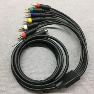 Cable de componentes para Sega Saturn RGB/RGBS para PVM BVM NEC XM UP SCALER BNC sin componente RGB + Cable AV de sincronización