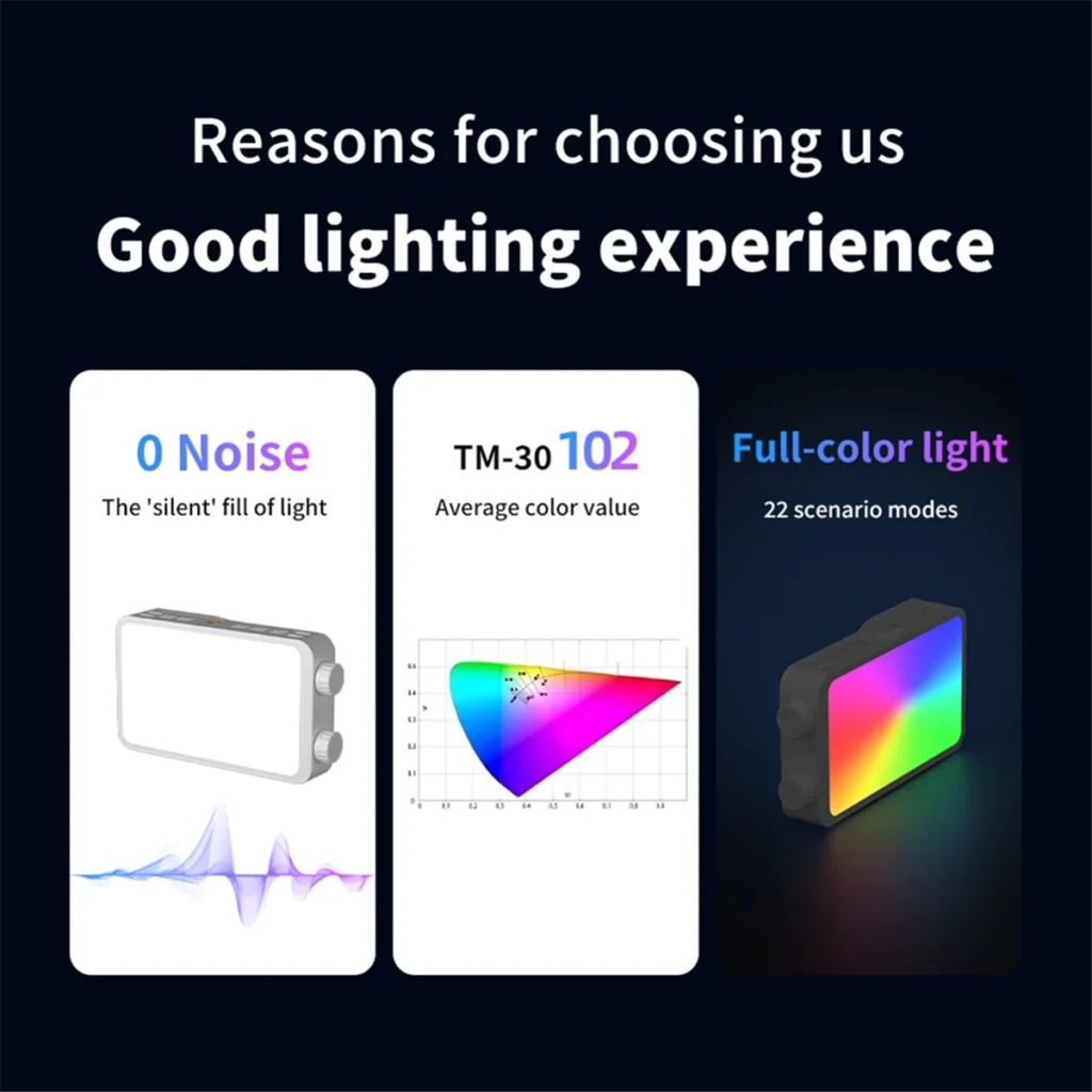 ABPS 25W RGB luz de relleno a todo Color fotografía teléfono Video filmación transmisión en vivo luz de vídeo iluminación de vídeo portátil
