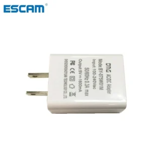 Adaptador de 110V-240V a 5V 2A AC DC, cargador de fuente de alimentación, enchufe UE EE. UU., uso con cable USB para cámara CCTV, seguridad IPC, ESCAM
