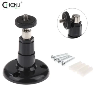 Soporte de montaje en pared para cámara de vigilancia de seguridad, soporte de Metal giratorio seguro para CCTV