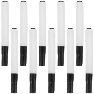 10 Uds. De conchas marcadoras de pizarra, bolígrafos recargables de borrado en seco, punta fina, pizarra blanca fácil de borrar, suministros de arte para dibujo de ventana