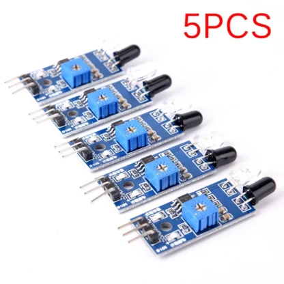 5 uds comparador estable LM393 IR módulo Sensor de evitación de obstáculos infrarrojo para Robot de coche inteligente Arduino