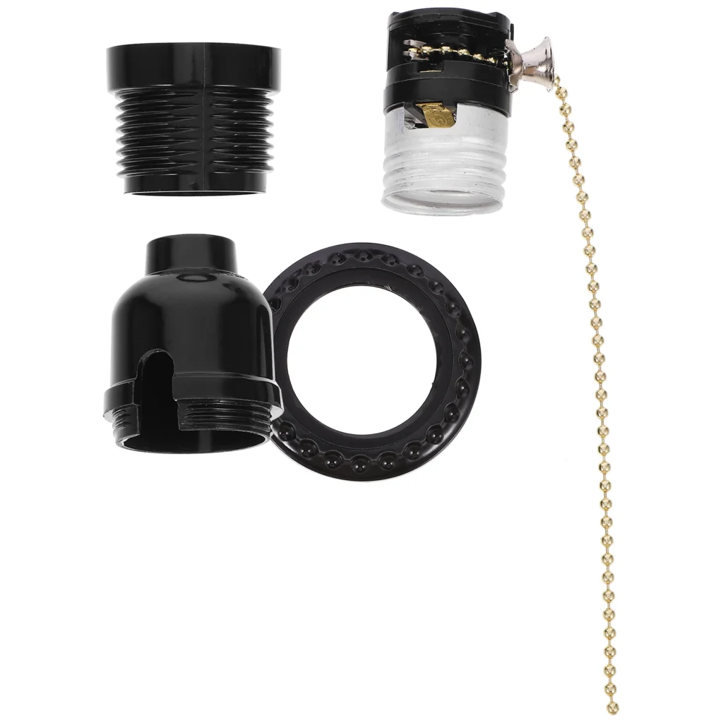 Base de lámpara E27, adaptador de casquillo de tornillo duradero, Collar de sombra extraíble, cable USB, accesorios de iluminación flexibles y fáciles de instalar