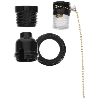 Base de lámpara E27, adaptador de casquillo de tornillo duradero, Collar de sombra extraíble, cable USB, accesorios de iluminación flexibles y fáciles de instalar