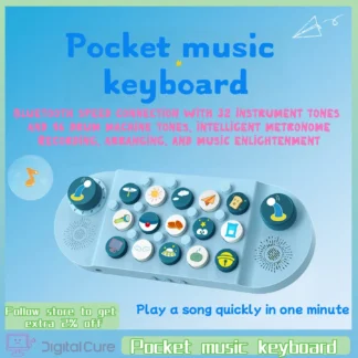 Teclado de música de bolsillo, periféricos de juego de dibujos animados, encuentro, teclado electrónico, aprender a jugar, cantar, MIDI, juguete para niños, instrumentos musicales