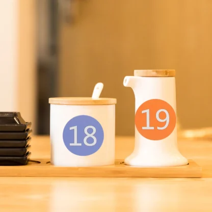 100 Uds. Pegatinas de números, etiquetas autoadhesivas de colores para aula, oficina, organización del hogar, marcadores de clasificación numerados