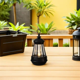 Luz nocturna Solar para jardín, lámpara colgante de plástico creativa, linterna para exteriores con energía Solar, luz de paisaje impermeable