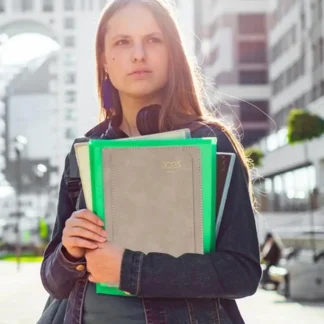 Planificador de calendario 2025 Planificador diario de 6 x 8 pulgadas 12 meses Agenda sin fecha Planificador diario con pestañas mensuales para planificación