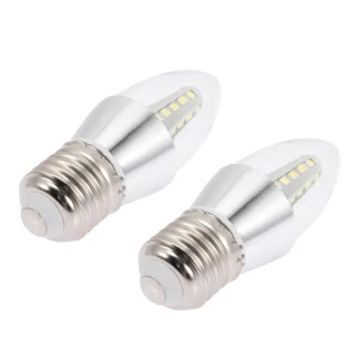 2 uds bombillas de araña Premium E27 5W bombillas LED candelabro decorativo bombilla pequeña de ahorro de energía