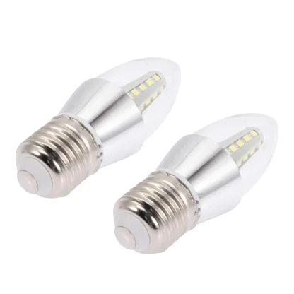 2 uds bombillas de araña Premium E27 5W bombillas LED candelabro decorativo bombilla pequeña de ahorro de energía