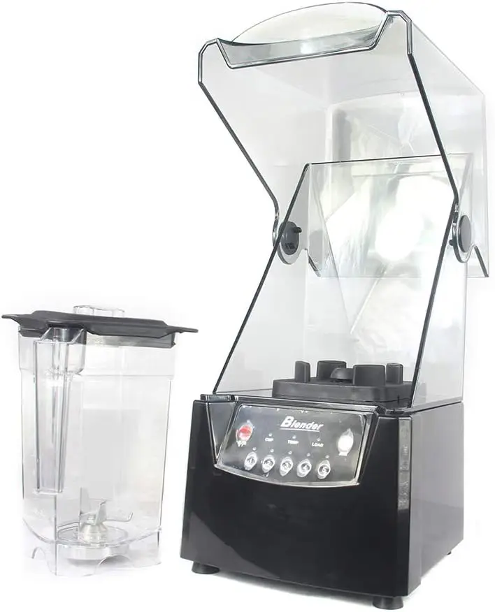 Licuadoras para cocina, licuadora comercial insonorizada de 2600W y 1,8l, batidora, trituradora de hielo y jugo, portátil multifuncional