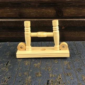 Elegante soporte de exhibición de madera para ventilador de mano, soporte para ventilador plegable, artesanía de madera duradera para decoración del hogar