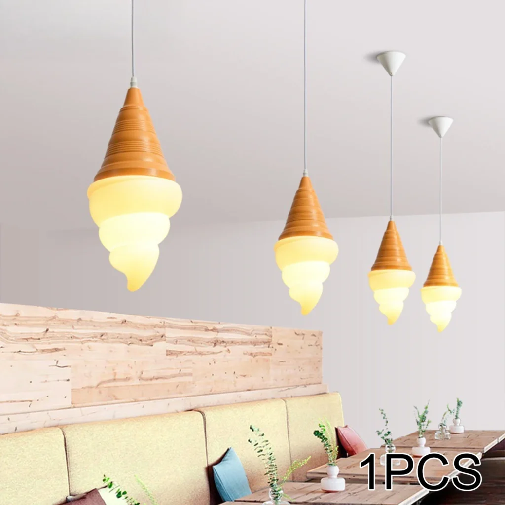 Candelabro de comedor minimalista, luz colgante LED de helado, decoración nórdica para el hogar, dormitorio, oficina, Hotel, restaurante