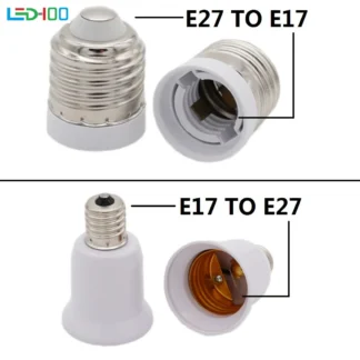 Base de lámpara de Material ignífugo de alta calidad, adaptador E27 a E17, enchufe de conversión E17 - E27, convertidor de soporte de lámpara