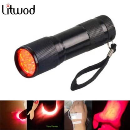 Visor de venas Imagen de venas infrarrojas Antorcha de luz roja Unidad pediátrica Clinicianos Enfermeras Buscador de venas litwod