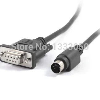 Cable de programación PLC de 8,2 pies 4P Mini Din a DB9P RS422 para Fatek FBS