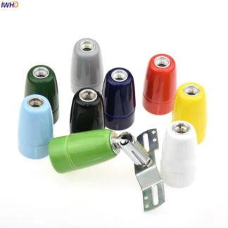 E14 de cerámica IWHD, portalámparas para mesa, luz colgante, montaje de Soquete, Base de portalámparas E14 CE UL