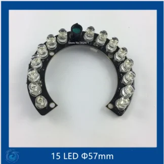 Placa LED infrarroja de 90 grados, 15x5, IR, para cámaras domo CCTV, visión nocturna