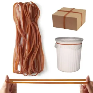 Bandas de cubo de basura de alta resistencia, paquete de 12 pulgadas, bandas de goma grandes para carpetas de archivos de latas de 833 galones, bandas elásticas para el hogar y la oficina