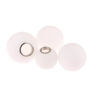 Pantalla de lámpara de cristal blanco para E14/E27, accesorio de apertura, accesorio de cristal, globo de repuesto o pantalla de lámpara