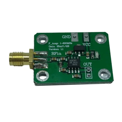 A62T-AD8307 Medidor de potencia RF Detector logarítmico Detección de potencia 1-600MHz Detector RF Medidor de potencia
