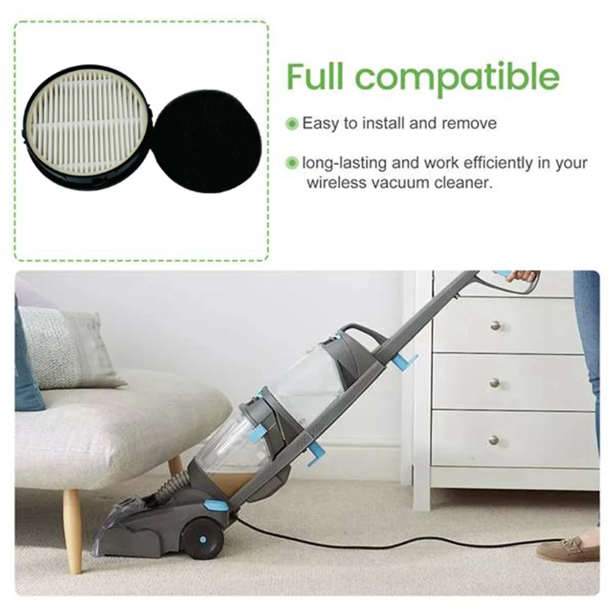 A360X ~ 2 uds accesorios de filtro de aspiradora para accesorios de aspiradora V11 piezas de repuesto