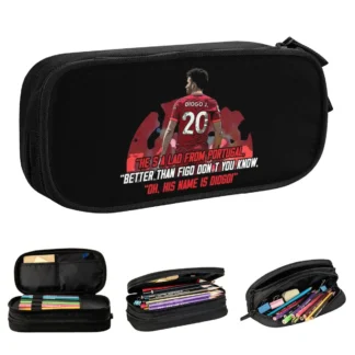 Diogo Jota-estuche para lápices de fútbol, bolsas porta bolígrafos número 20, almacenamiento grande para estudiantes, regalos escolares, caja de lápices