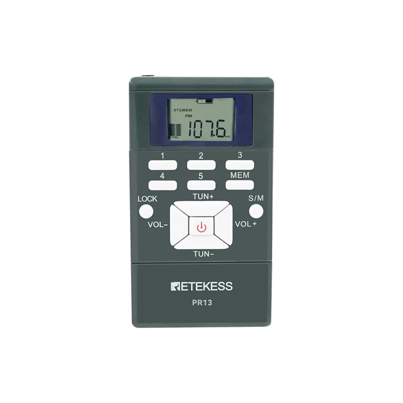 DIGIT-PR13 Radio FM estéreo DSP receptor portátil Mini PR13 Radio FM estéreo DSP receptor para conducir la formación en conferencias de la Iglesia