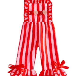 Mono mameluco con estampado floral y mangas con volantes para niñas, cinturón con pajarita y pantalones de pierna ancha, traje de verano para niños pequeños