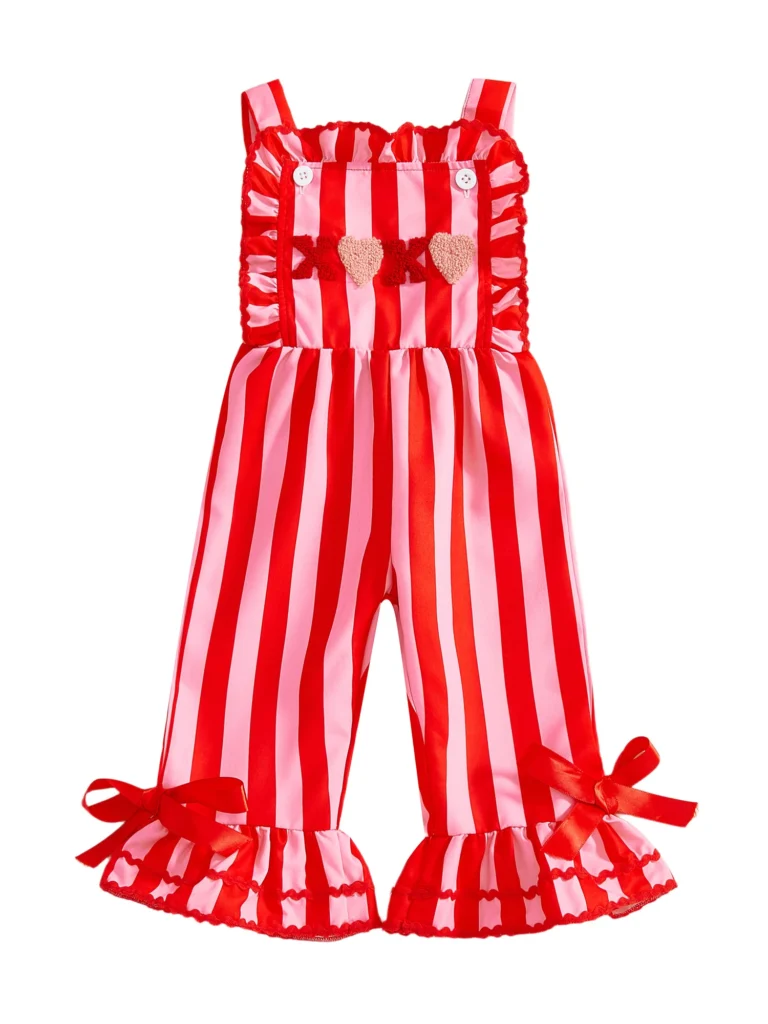 Mono mameluco con estampado floral y mangas con volantes para niñas, cinturón con pajarita y pantalones de pierna ancha, traje de verano para niños pequeños